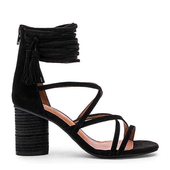 Jeffrey Campbell Despina Strappy Sandal Heel Shoes Black Size 8.5 - Picture 2 of 10